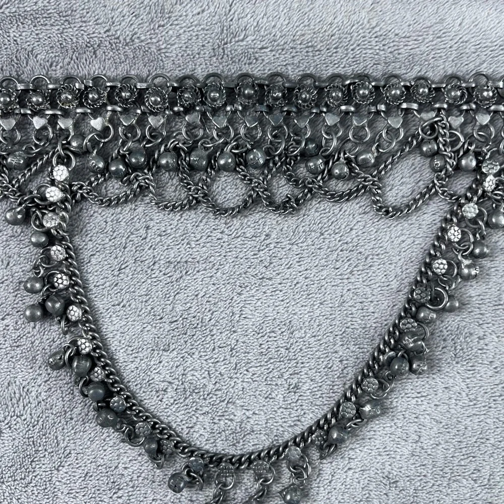 Silver Belly dancer belt.